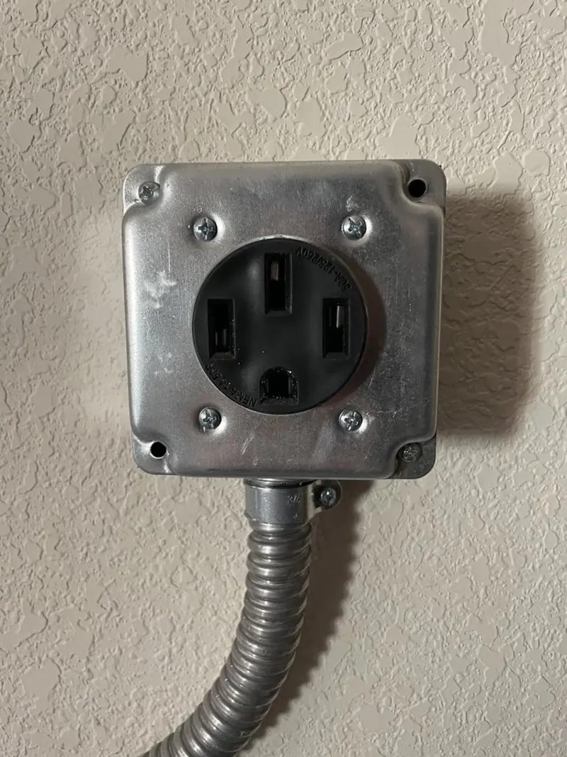 NEMA 14-50 outlet installed for Electrical Panel Upgrade in Rowland Heights