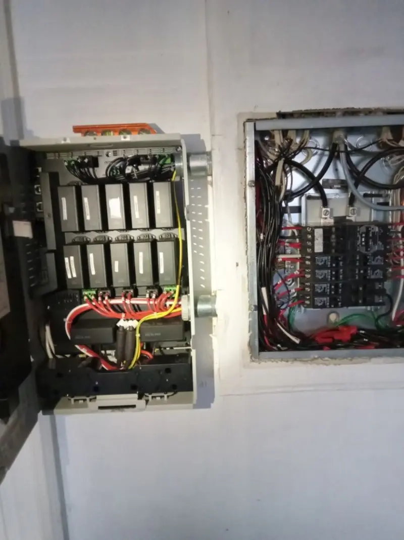 Electrical panel upgrade completed for Security Camera Wiring in Rowland Heights